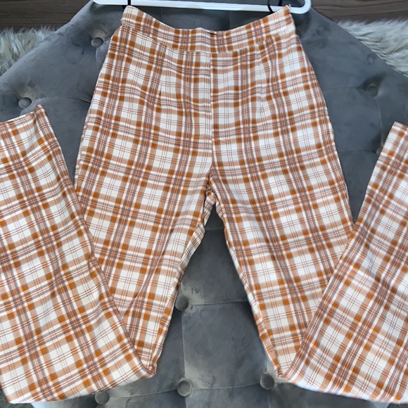 Orange checkered pants - Picture 3 of 3